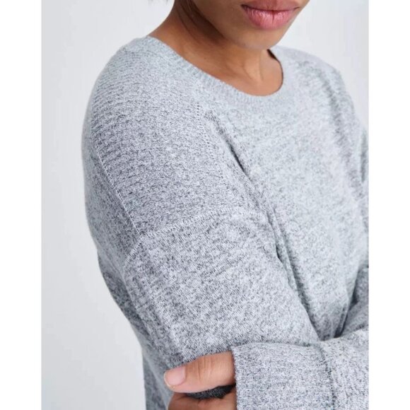 Rag & Bone Avryl Long-Sleeve Jersey Sweater Dress in Lt Heather Grey Size XS - Picture 2 of 12